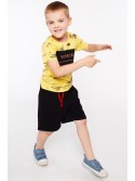 Jungen-T-Shirt mit gelbem Aufdruck NDZ4445 – Online-Shop – Boutique